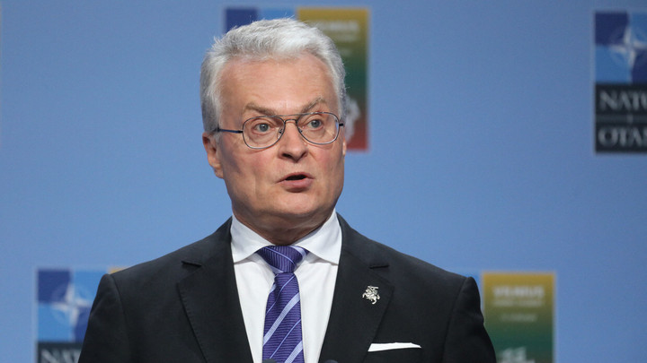 Tổng thống Litva Gitanas Nauseda. (Ảnh: AFP)