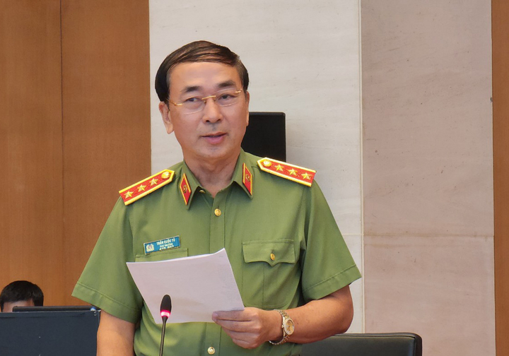 Thứ trưởng Bộ Công an Trần Quốc Tỏ. (Ảnh: Quang Phong).