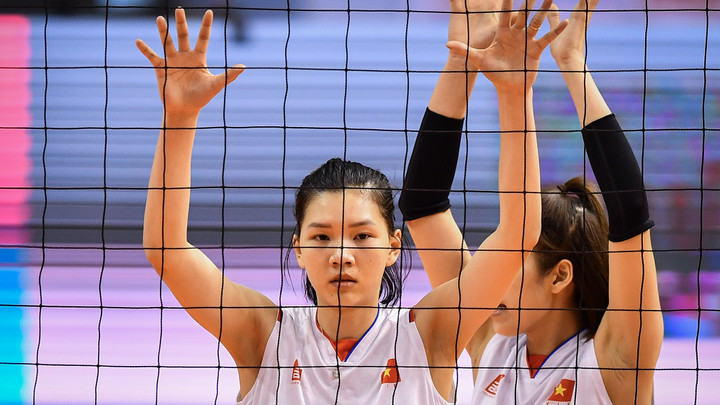 Đội Việt Nam thi đấu đầy nỗ lực. (Ảnh: AVC)