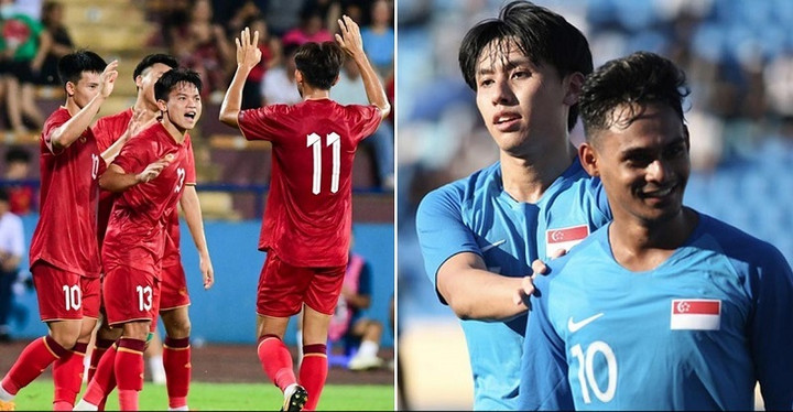 U23 Việt Nam chạm trán U23 Singapore tại giải U23 Châu Á