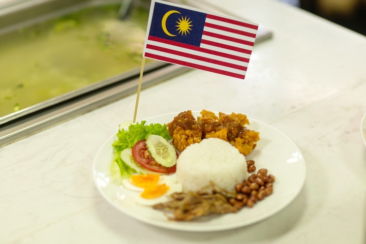 Món cơm gà - tinh hoa ẩm thực của Malaysia ăn kèm với trứng luộc và salad – được các học sinh Malaysia và bạn bè đa quốc tịch tại TH Shool yêu thích các học sinh. Trong ngày Quốc khánh của mỗi nước, các em rất háo hức, và có thể trao đổi với nhau nhiều thông tin về văn hóa, phong tục, ẩm thực, cuộc sống… trong bữa trưa đặc biệt.
