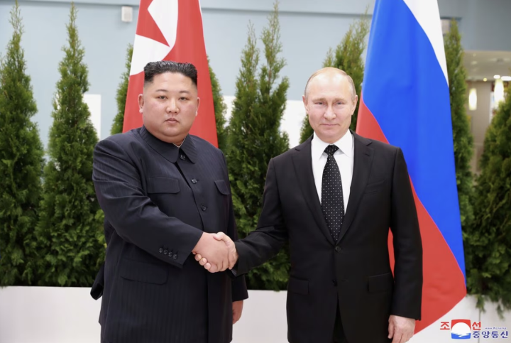 Lãnh đạo Triều Tiên Kim Jong-un và Tổng thống Nga Vladimir Putin. (Ảnh: Reuters)