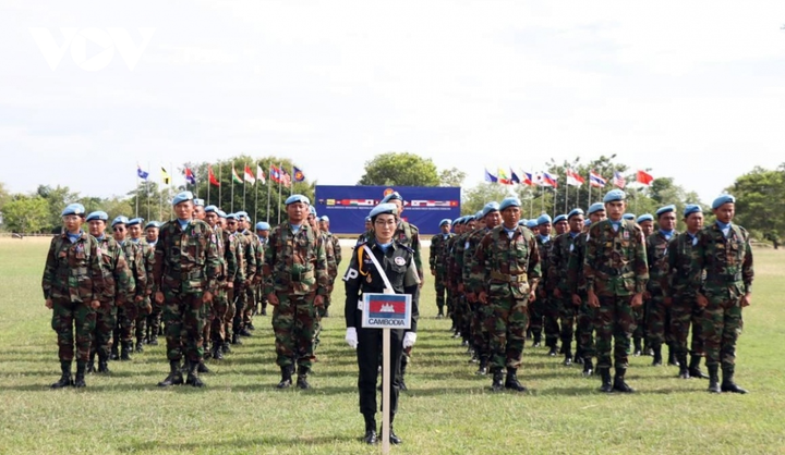 Quang cảnh buổi diễn tập.