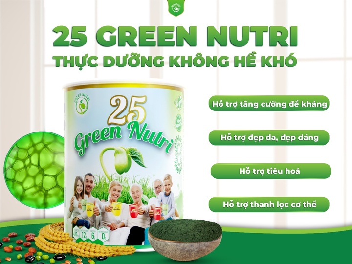Sữa hạt ngũ cốc 25 Green Nutri và công dụng.