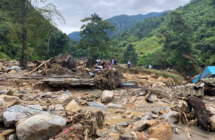 Nhiều địa phương ở Lào Cai bị ảnh hưởng nặng nề do mưa lũ. (Ảnh: Cổng thông tin điện tử tỉnh Lào Cai)