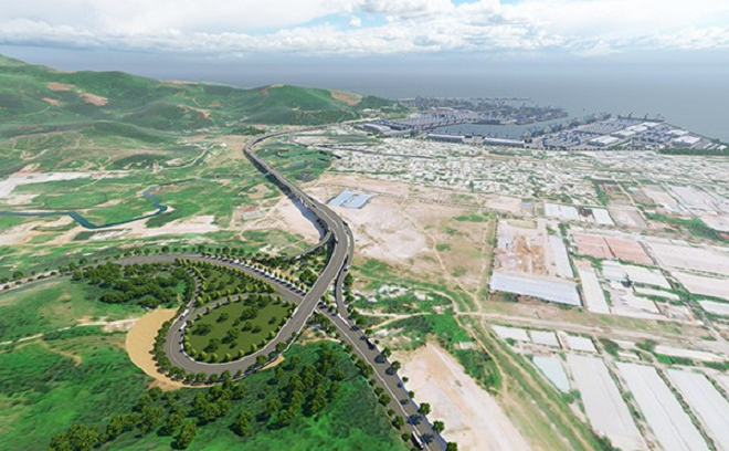 Phối cảnh tuyến đường ven biển kết nối Cảng Liên Chiểu với QL 1A.