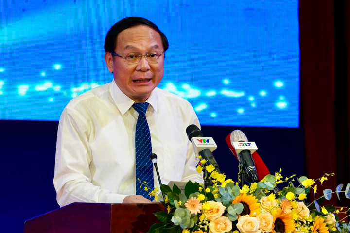 Thứ trưởng Bộ Tài nguyên và Môi trường Lê Công Thành. (Ảnh: Hoàng Hùng)