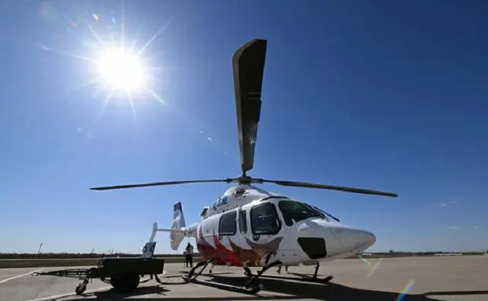 Trực thăng AC332. (Ảnh: Tân Hoa Xã)