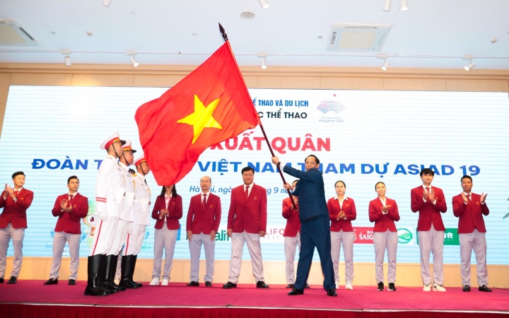 Đoàn thể thao Việt Nam tham dự ASIAD 19 với mục tiêu giành 2-5 HCV.