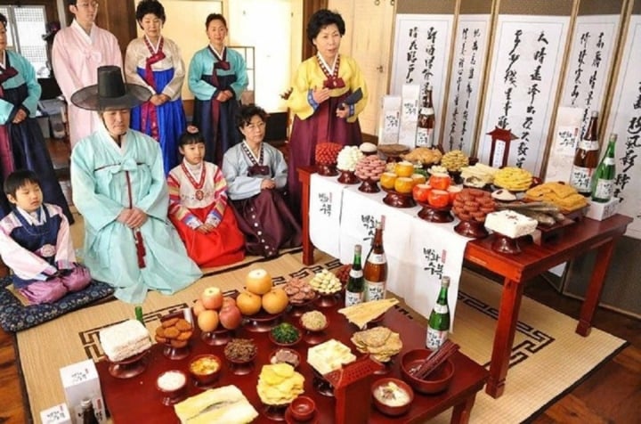 Ngày Tết Trung thu ở Nước Hàn được gọi là Chuseok, hình tượng cho việc phát đạt. (Ảnh: Pinterest)