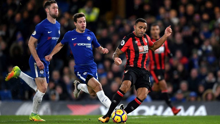 Bournemouth chạm trán Chelsea tại giải Premier League
