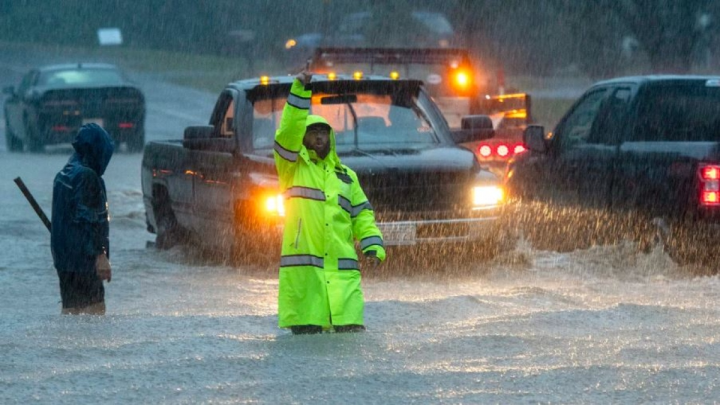 Ngập lụt ở Leominster, Massachusetts ngày 11/9. (Ảnh: AP)