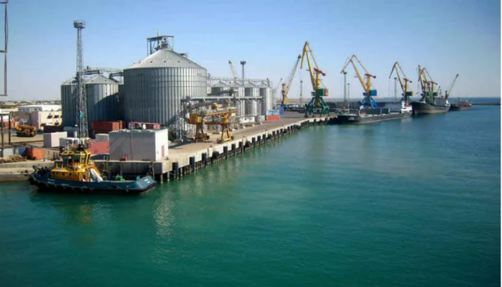 Một cảng xuất khẩu dầu của Kazakhstan. (Ảnh: SRB)