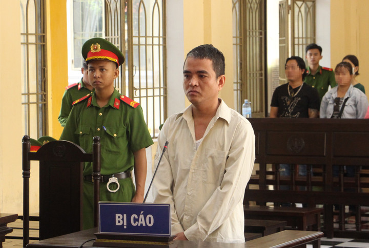 Võ Thành An tại phiên tòa sơ thẩm. (Ảnh: B.Đ)