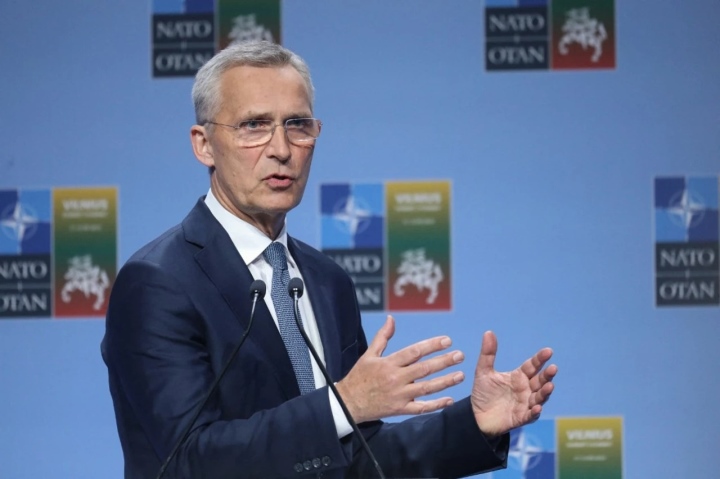 Tổng thư ký NATO Jens Stoltenberg. (Ảnh: AFP)