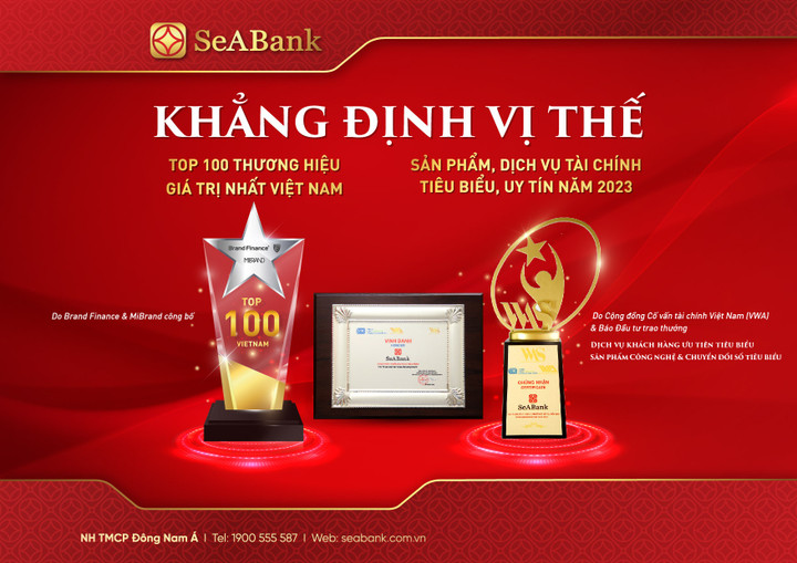 SeABank được vinh danh Top 100 Thương hiệu giá trị nhất Việt Nam 2023 - 1