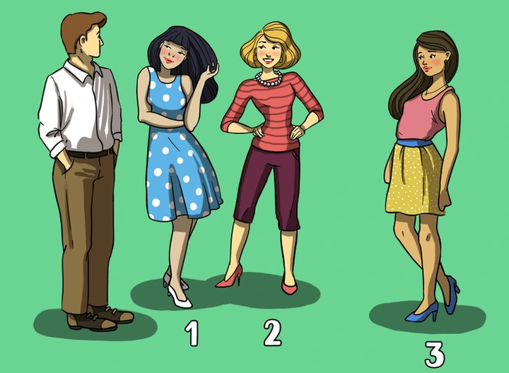 Top 10% IQ cao mới biết: Chàng trai đang thích cô gái nào? - 1