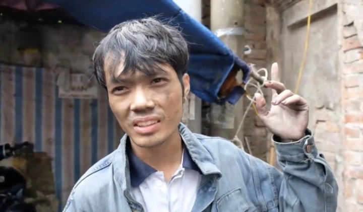 Anh Nguyễn Đăng Văn (30 tuổi, xã Phù Lãng, thị xã Quế Võ, Bắc Ninh) - người dũng cảm lao vào đám cháy cứu các nạn nhân trong vụ cháy chung cư mini ở Hà Nội.