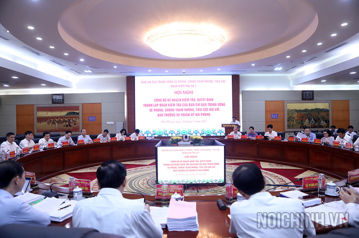 Toàn cảnh hội nghị. (Ảnh: Ban Nội chính Trung ương).