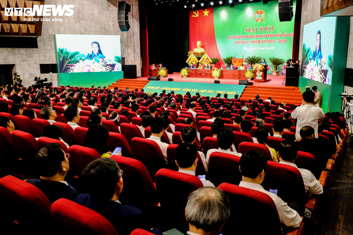 345 đại biểu ưu tú, đại diện cho gần 470.000 hội viên nông dân Thủ đô tham dự đại hội.