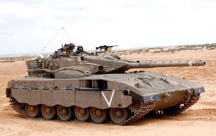 Xe tăng Merkava Mk II khi còn trong biên chế lực lượng phòng vệ Israel. (Ảnh: IDF)