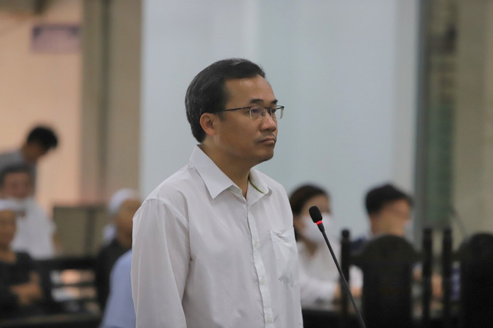 Bị cáo Ngô Duy Bình tại phiên tòa sáng 22/9.