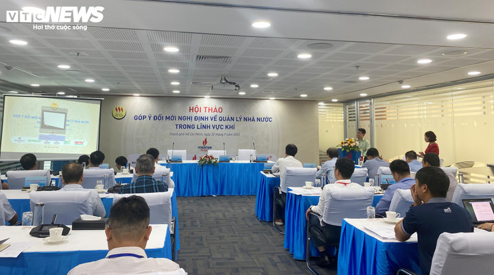 Hội thảo “Góp ý đổi mới Nghị định về quản lý Nhà nước trong lĩnh vực khí” diễn ra tại TP.HCM chiều 22/9. (Ảnh: Đại Việt)