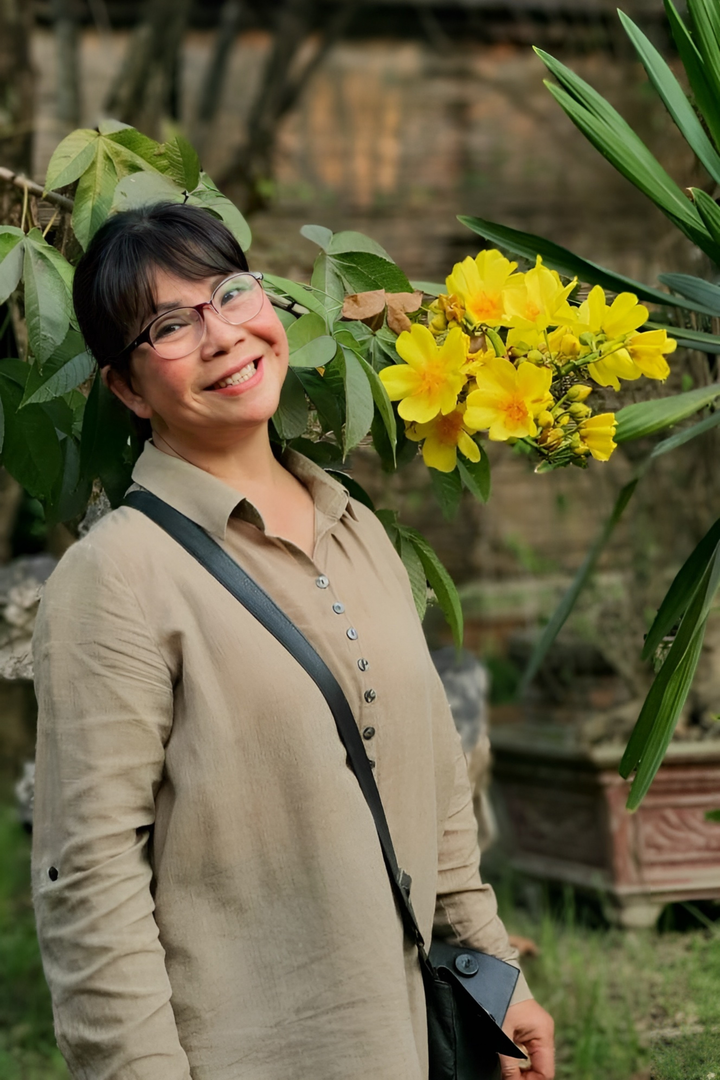 Ánh Tuyết giản dị đời thường.