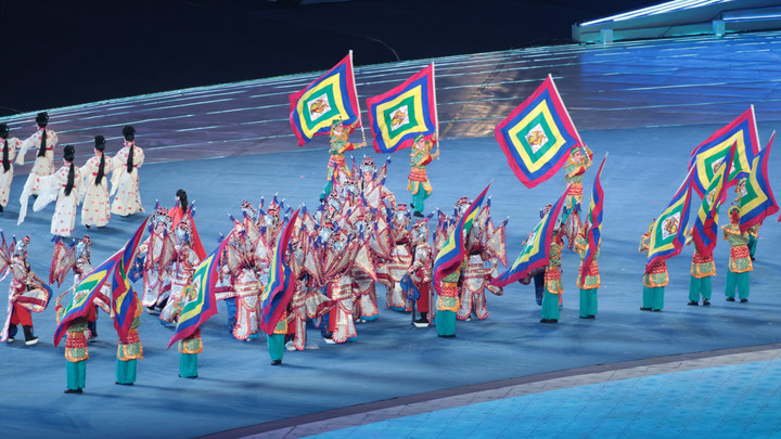 Lễ khai mạc có chủ đề "Hướng về châu Á" sẽ truyền tải màu sắc văn hóa của các quốc gia và vùng lãnh thổ tham dự đại hội lần này. (Ảnh: Nam Trung)