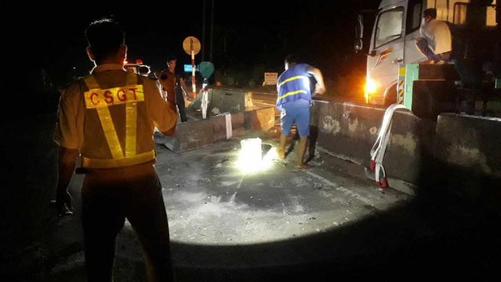 Hiện trường vụ tai nạn. (Ảnh: C.A)