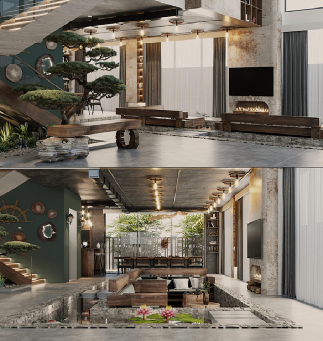 Màu sắc của từng chất liệu cần được hài hoà.