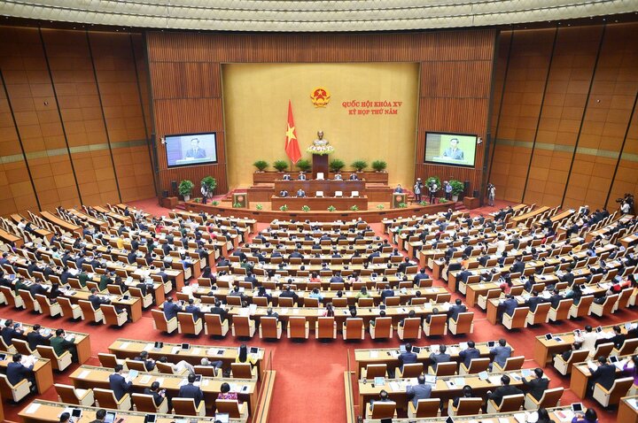 Kỳ họp thứ 5, Quốc hội khoá XV. (Ảnh: quochoi.vn).