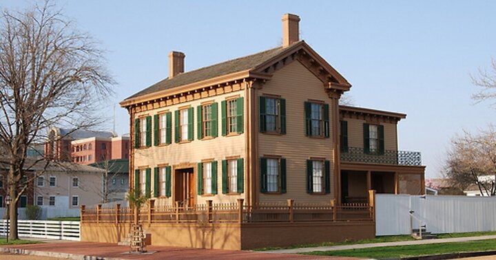 Khu nhà lịch sử Lincoln Home ở Springfield.