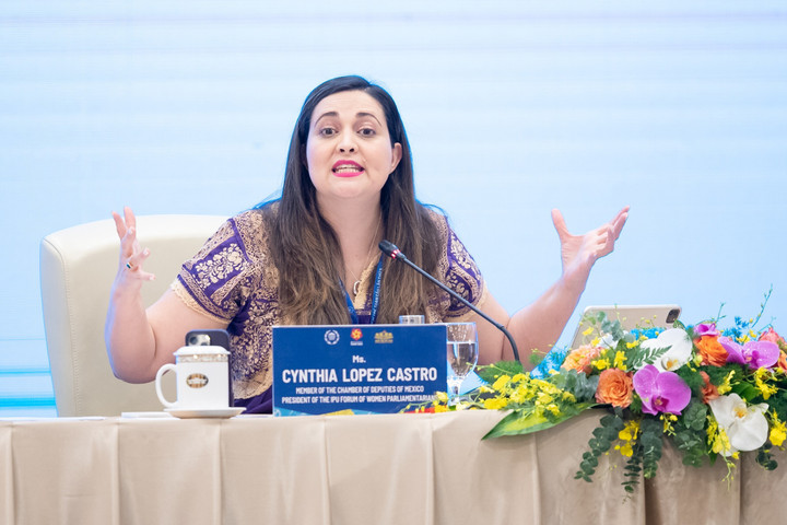 Bà Cynthia Lopez Castro. (Ảnh: quochoi.vn).