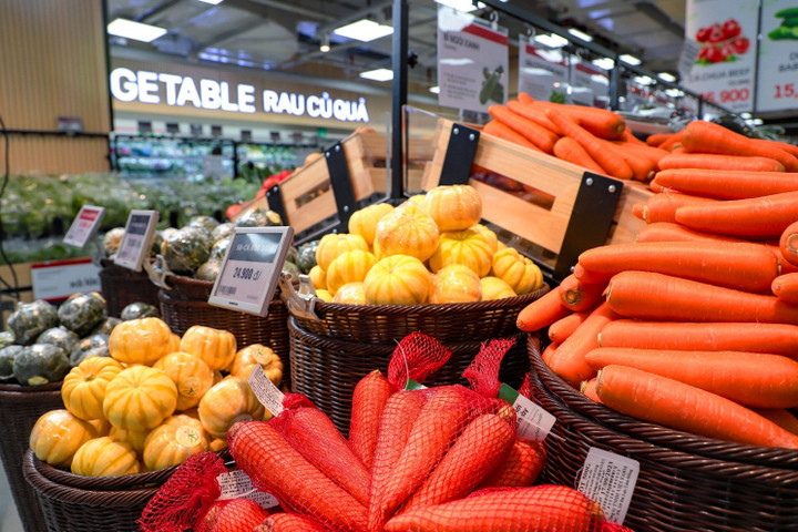 Các mặt hàng thực phẩm tươi sống là một trong những điểm mạnh của LOTTE Mart.