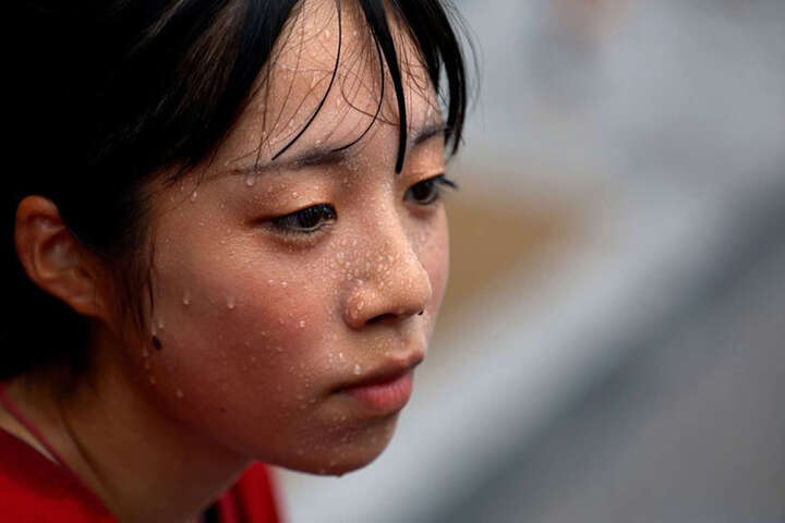 Akimoto là một trong số ít phụ nữ chọn nghề kéo xe ở Tokyo. (Ảnh: Reuters)