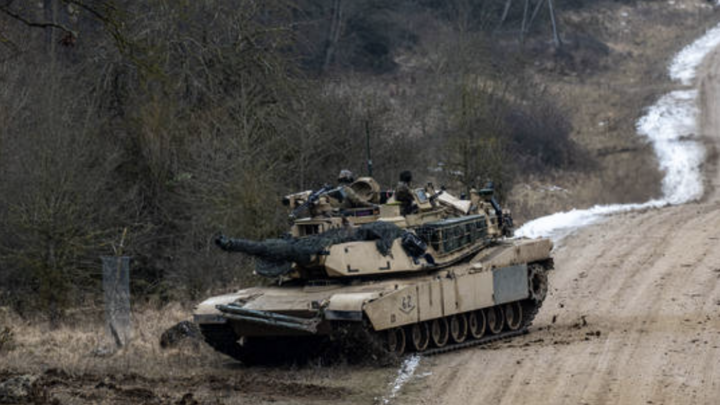 Hình ảnh xe tăng M1 Abrams do Mỹ sản xuất. (Ảnh: Global Look Press)