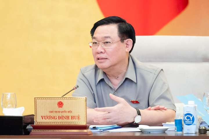 Chủ tịch Quốc hội Vương Đình Huệ. (Ảnh: Quochoi.vn)