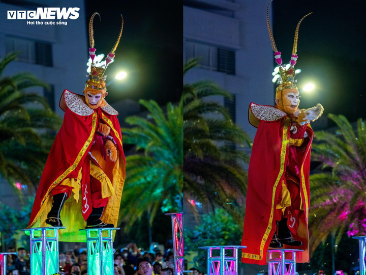 Đoàn lân biểu diễn Hoa Mai Thung chắc chắn không thể thiếu nhân vật mà trẻ em vô cùng thích với 72 phép biến hoá. Thậm chí là người lớn vì đã có quá nhiều ký ức đẹp về nhân vật này: Tôn Ngộ Không ( Tề Thiên Đại Thánh).