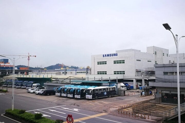 Nhà máy Samsung ở Huệ Châu (Trung Quốc) trước khi bị đóng cửa. (Ảnh: SCMP)