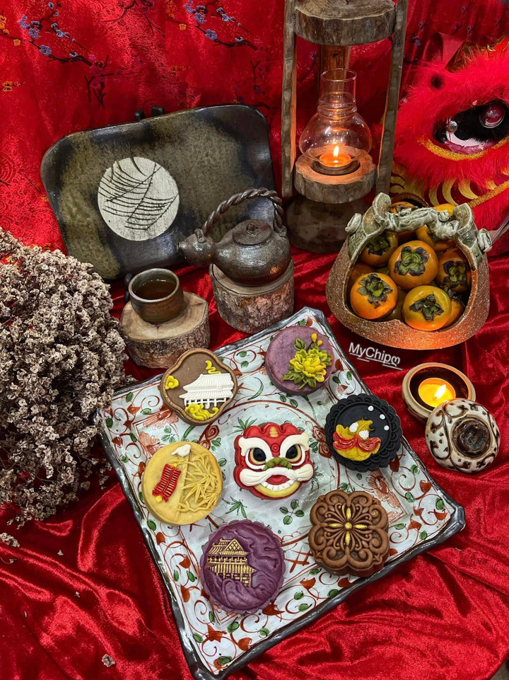 Nhiều người nhận xét, cỗ trông trăng này được decor theo phong cách khác biệt. (Ảnh: My Chip)