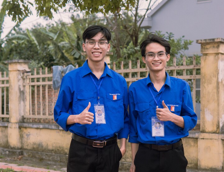 Hùng tích cực tham gia các hoạt động do trường tổ chức. (Ảnh NVCC)