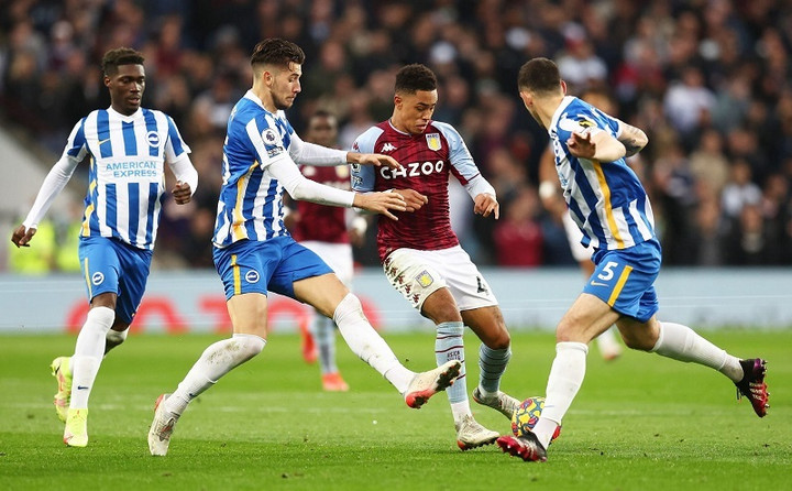 Aston Villa chạm trán Brighton tại giải Premier League