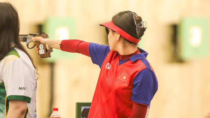 Trịnh Thu Vinh lọt top 5 tại sự kiện ISSF cuối 2023, giành vé dự Olympic 2024.