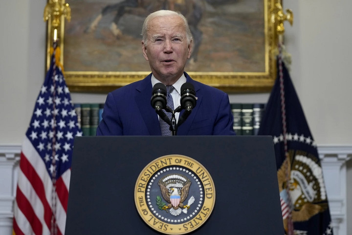 Tổng thống Mỹ Joe Biden phát biểu tại Nhà Trắng ngày 1/10. (Ảnh: AP)