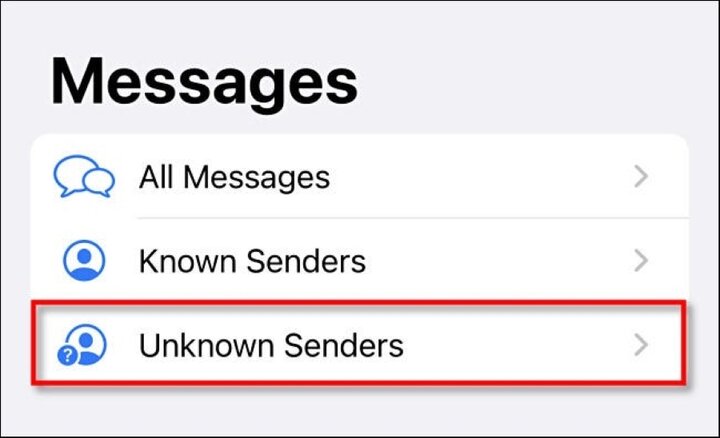 Cách ẩn tin nhắn spam từ người lạ trên iPhone - 3