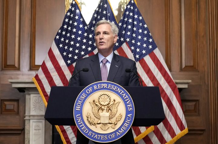 Ông Kevin McCarthy không tái tranh cử Chủ tịch Hạ viện Mỹ. (Ảnh: AP)