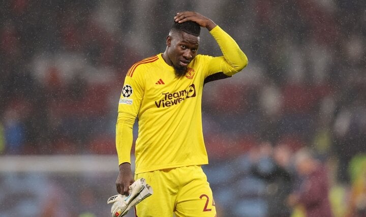 Onana có thể bị cấm ra sân cho Man Utd trong thời gian diễn ra giải vô địch châu Phi. (Ảnh: Getty Images)