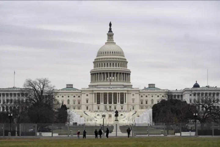 Tòa nhà Quốc hội Mỹ trên đồi Capitol ở thủ đô Washington. (Ảnh: Tân Hoa Xã)
