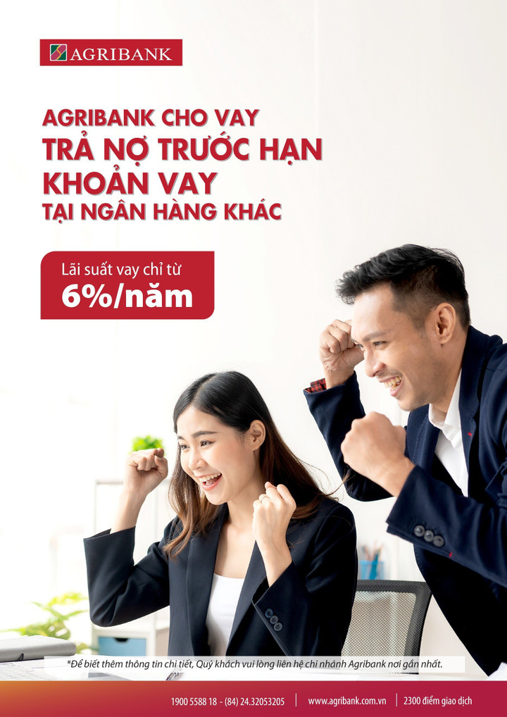Agribank cho vay trả nợ trước hạn khoản vay tại các ngân hàng khác - 1